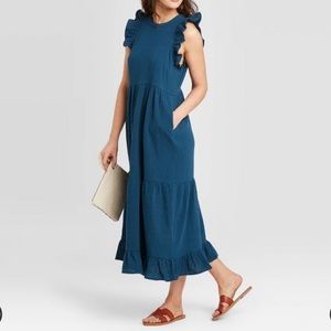Sleeveless Ruffle Tiered Maxi Dress